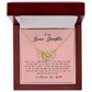 Interlocking Hearts Necklace "Life Gave Me The Gift of You" To My Bonus Daughter