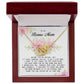 To My Bonus Mom, Interlocking Hearts Necklace