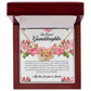 To My Dearest Granddaughter, Interlocking Heart Necklace