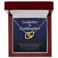 Goddaughter Gift from Godfather, Interlocking Hearts Necklace