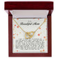 To My Beautiful Mom, Interlocking Hearts Necklace