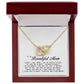 To my Beautiful Mom, Interlocking Hearts Necklace, Mother's Day Gift