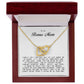 To My Bonus Mom, Interlocking Hearts Necklace