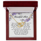 To my Beautiful Mom, Interlocking Hearts Necklace, Mother's Day Gift