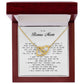 To My Bonus Mom, Interlocking Hearts Necklace