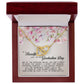To a Beautiful Girl on Her Graduation Day, Interlocking Hearts Necklace