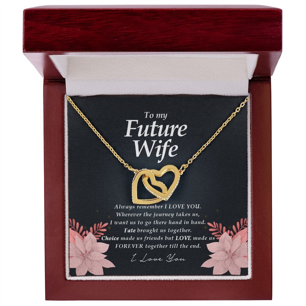 To My Future Wife, Interlocking Hearts Necklace