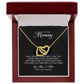 Mommy to Be Gift, Interlocking Hearts Necklace, Mother's Day Gift for Pregnant Woman
