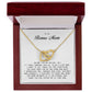 To My Bonus Mom, Interlocking Hearts Necklace