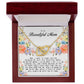 To My Beautiful Mom, Interlocking Hearts Necklace