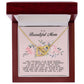 To my Beautiful Mom, Interlocking Hearts Necklace, Mother's Day Gift