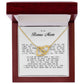 To My Bonus Mom, Interlocking Hearts Necklace
