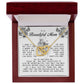 To my Beautiful Mom, Interlocking Hearts Necklace, Mother's Day Gift