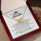 To My Badass Daughter, Interlocking Hearts Necklace