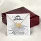 To My Badass Daughter, Interlocking Hearts Necklace