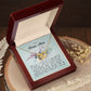 To My Bonus Mom, Interlocking Hearts Necklace