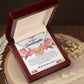 To My Dearest Granddaughter, Interlocking Heart Necklace