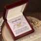 To my Beautiful Mom, Interlocking Hearts Necklace, Mother's Day Gift