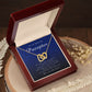 Interlocking Hearts Necklace, To An Amazing Preceptor