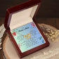 To My Bonus Mom, Interlocking Hearts Necklace