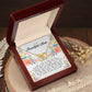 To My Beautiful Mom, Interlocking Hearts Necklace