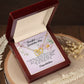 To a Beautiful Girl on Her Graduation Day, Interlocking Hearts Necklace
