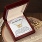 To my Beautiful Mom, Interlocking Hearts Necklace, Mother's Day Gift