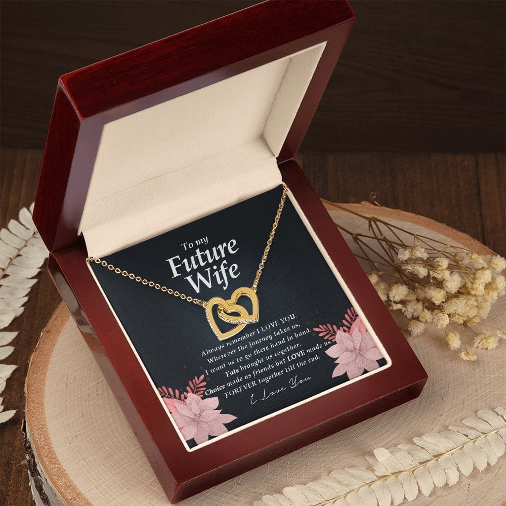 To My Future Wife, Interlocking Hearts Necklace