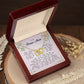 To My Bonus Mom, Interlocking Hearts Necklace