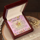 To My Bonus Mom, Interlocking Hearts Necklace