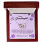 To My Granddaughter, Interlocking Heart Necklace