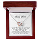 To My Bonus Mom, Interlocking Hearts Necklace