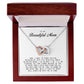 To My Beautiful Mom, Interlocking Hearts Necklace