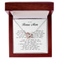 To My Bonus Mom, Interlocking Hearts Necklace