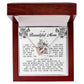 To my Beautiful Mom, Interlocking Hearts Necklace, Mother's Day Gift