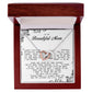 To my Beautiful Mom, Interlocking Hearts Necklace, Mother's Day Gift