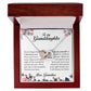 Interlocking Hearts Necklace, To My Granddaughter