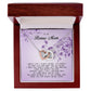 To My Bonus Mom, Interlocking Hearts Necklace