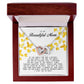 To my Beautiful Mom, Interlocking Hearts Necklace, Mother's Day Gift