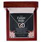 To My Future Wife, Interlocking Hearts Necklace