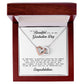 To a Beautiful Girl on Her Graduation Day, Interlocking Hearts Necklace