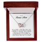 To My Bonus Mom, Interlocking Hearts Necklace