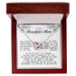 To my Beautiful Mom, Interlocking Hearts Necklace, Mother's Day Gift