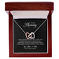 Mommy to Be Gift, Interlocking Hearts Necklace, Mother's Day Gift for Pregnant Woman
