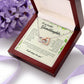 To My Beautiful Granddaughter, Interlocking Heart Necklace