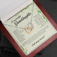 To My Beautiful Granddaughter, Interlocking Heart Necklace