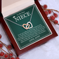 Interlocking Heart Necklace - To My Dear Niece