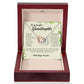 To My Beautiful Granddaughter, Interlocking Heart Necklace