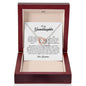 To My Granddaughter, Interlocking Heart Necklace