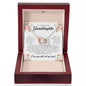 To My Beautiful Granddaughter, Interlocking Heart Necklace